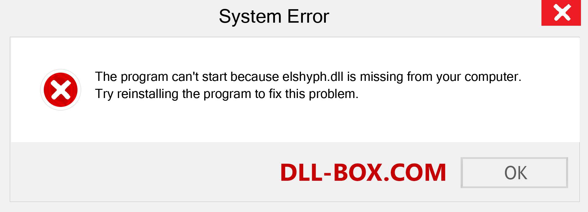  elshyph.dll file is missing?. Download for Windows 7, 8, 10 - Fix  elshyph dll Missing Error on Windows, photos, images